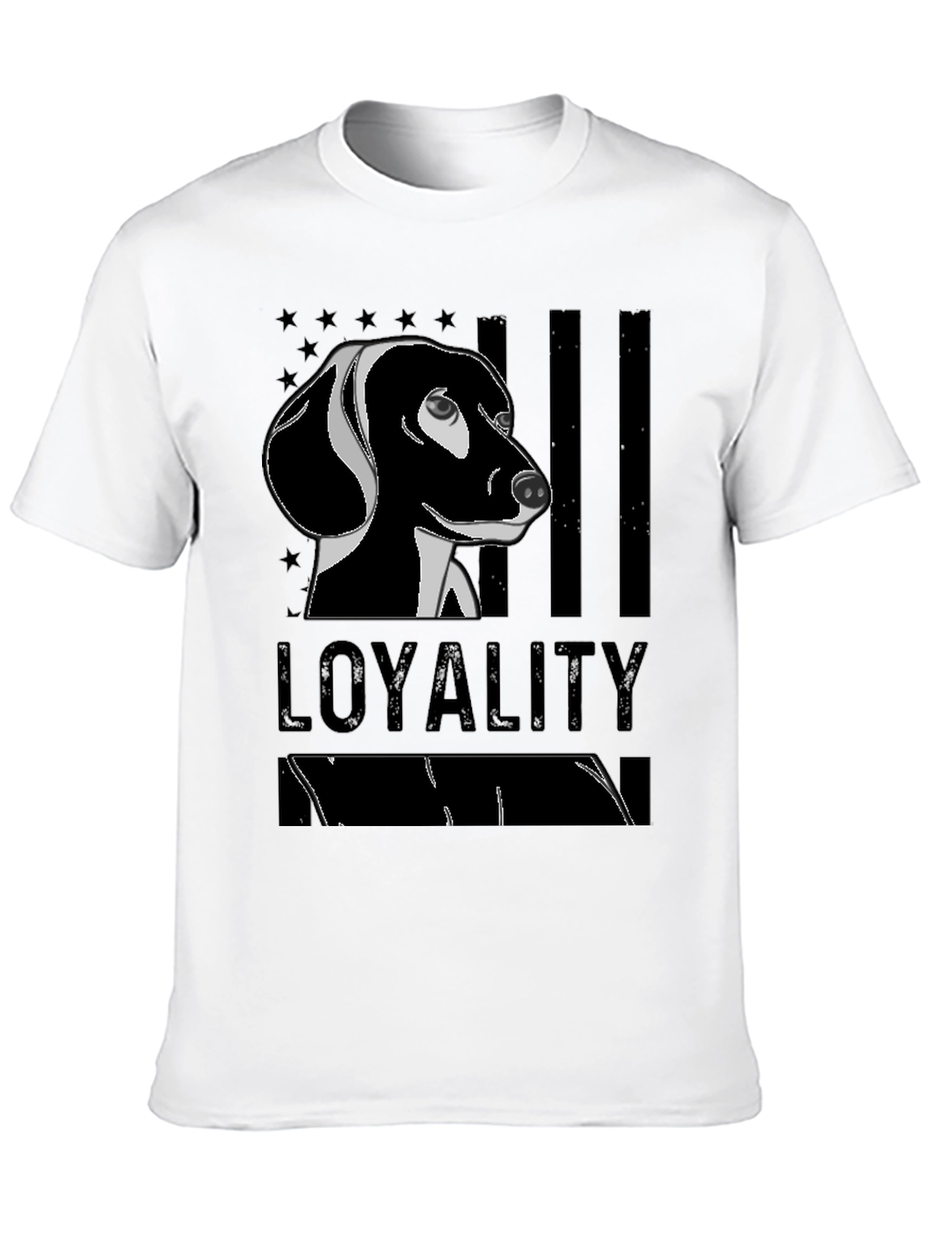 Loyalty Dachshund Graphic T-Shirt - Black