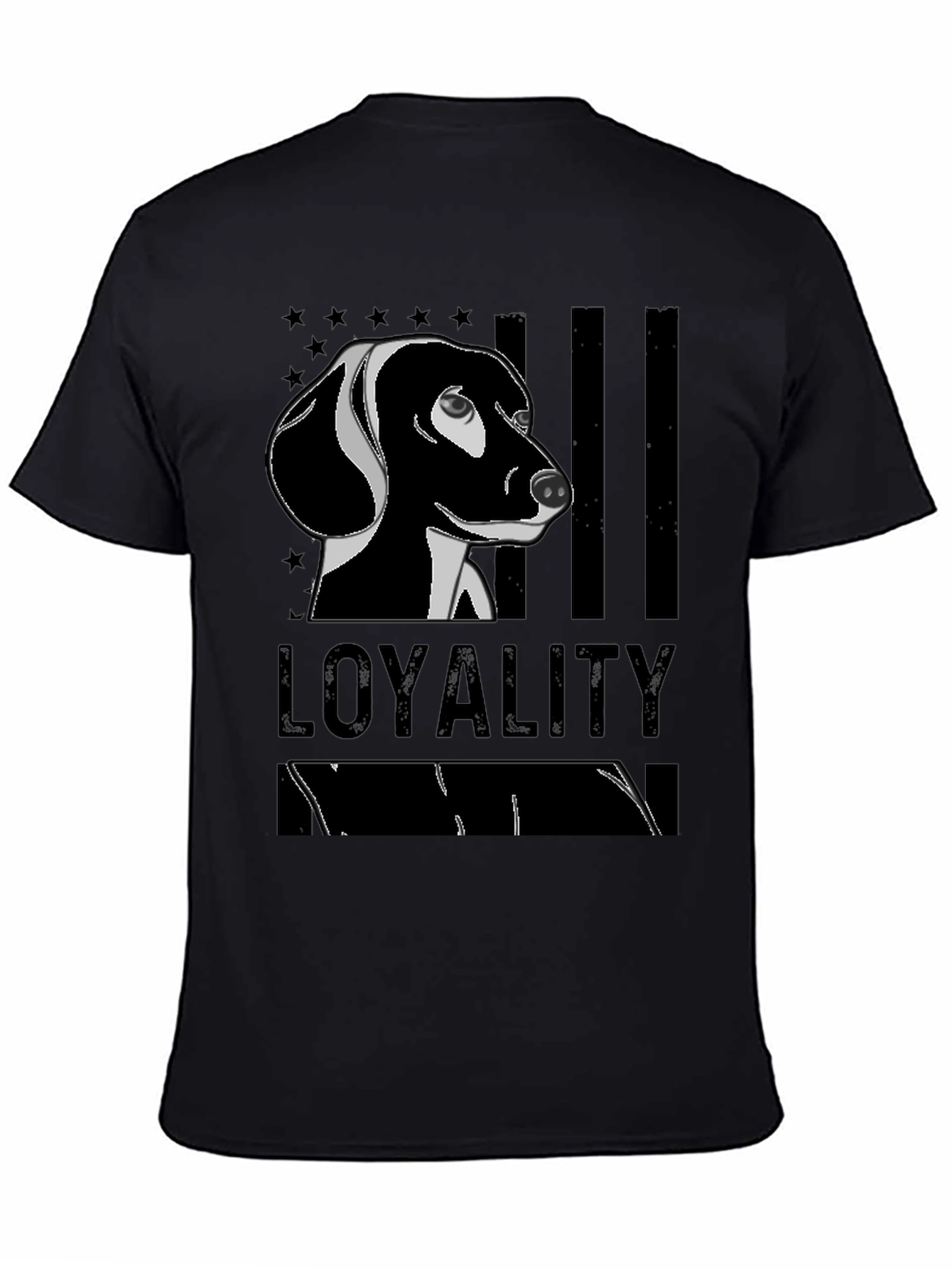 Loyalty Dachshund Graphic T-Shirt - Black
