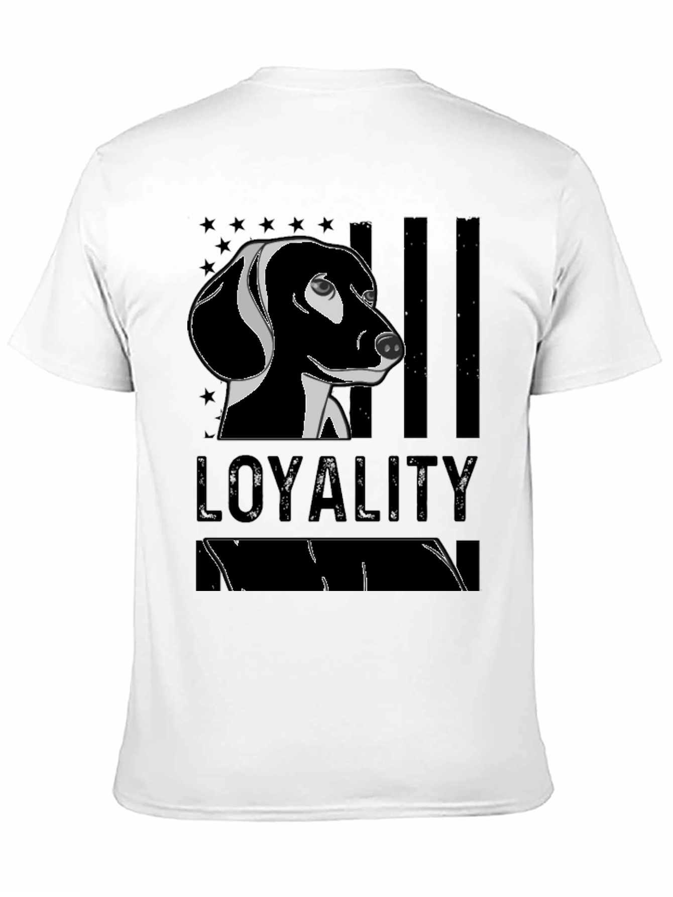 Loyalty Dachshund Graphic T-Shirt - Black