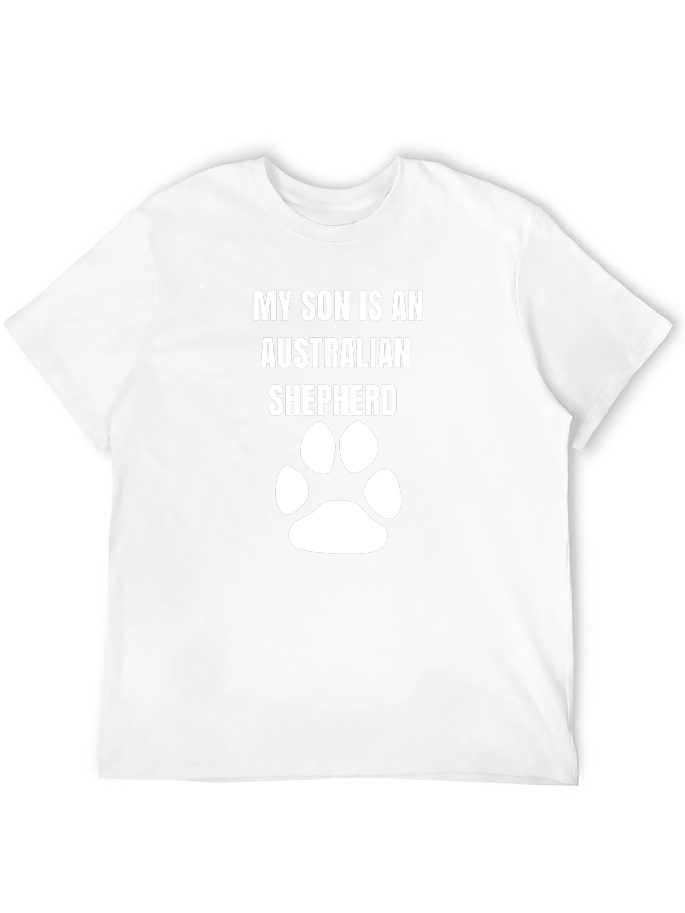 Australian Shepherd Son T-Shirt Dog Paw Tee