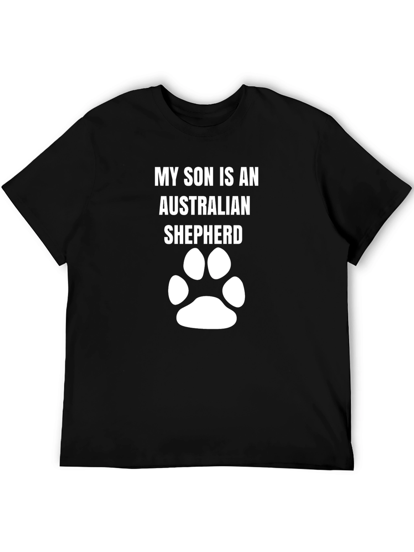 Australian Shepherd Son T-Shirt Dog Paw Tee