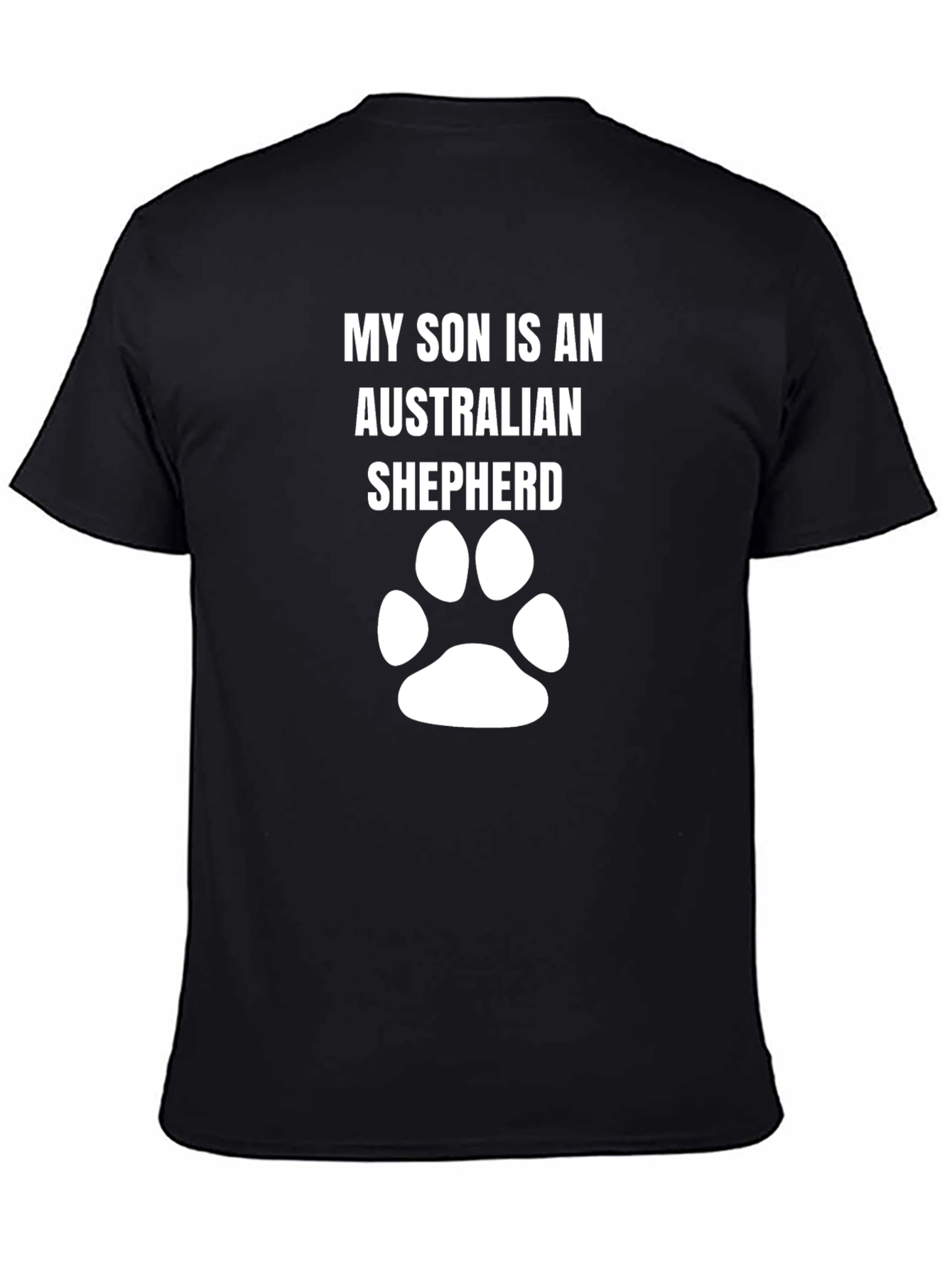 Australian Shepherd Son T-Shirt Dog Paw Tee