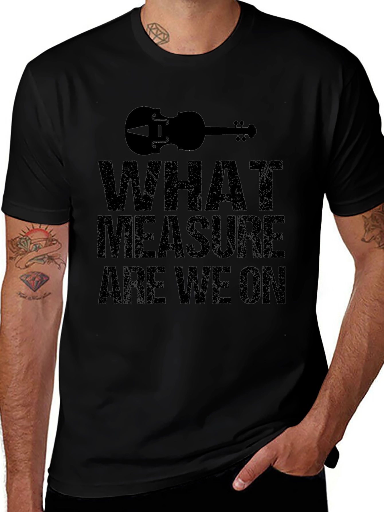 What Measure Are We On Black T-Shirt
