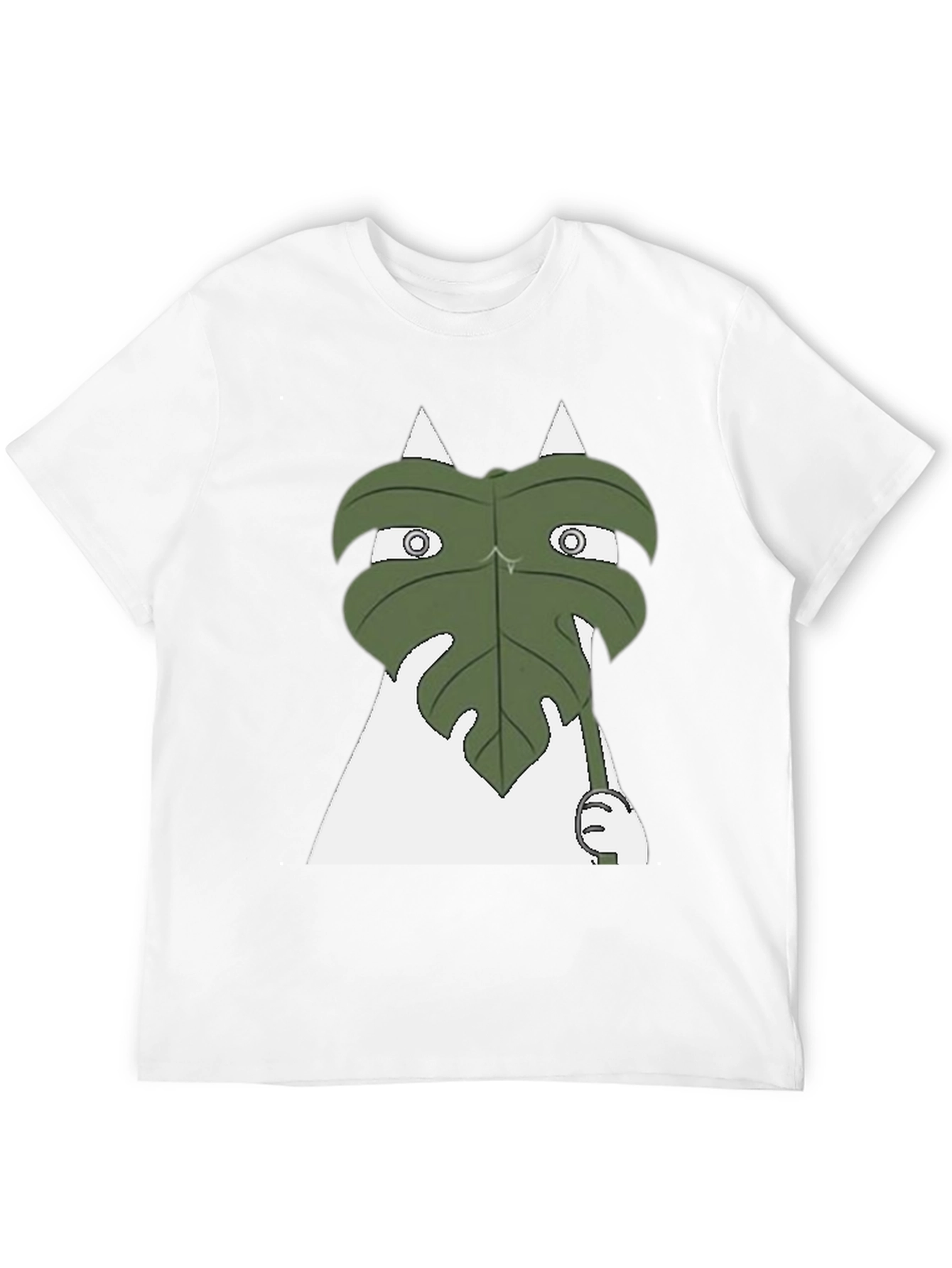 Funny Leaf Peeking T-Shirt