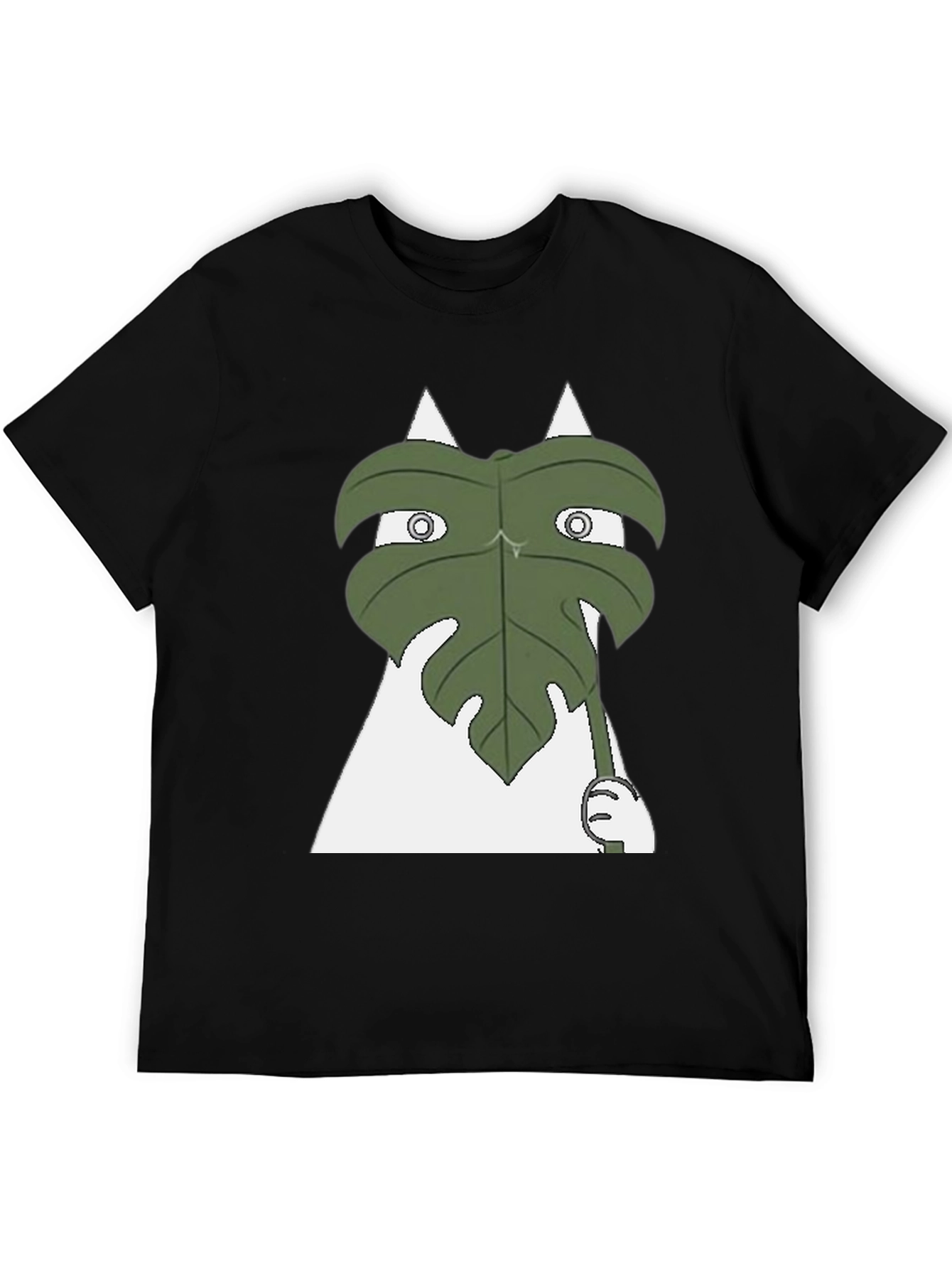 Funny Leaf Peeking T-Shirt