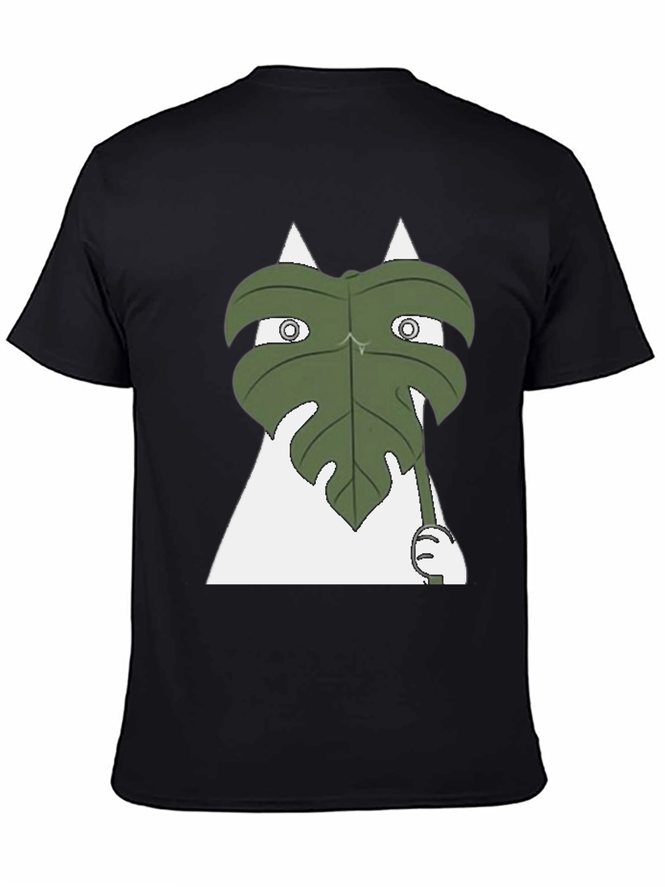 Funny Leaf Peeking T-Shirt