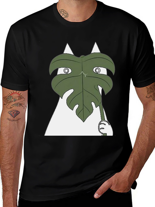Funny Leaf Peeking T-Shirt