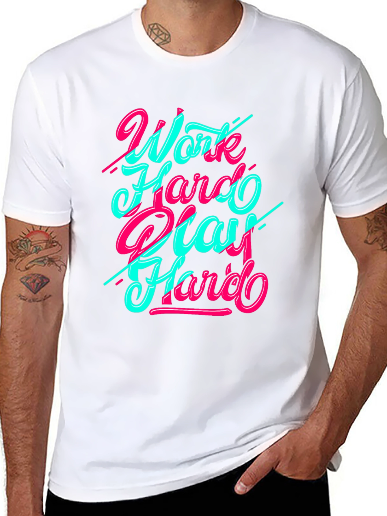 Work Hard Play Hard Graphic T-Shirt