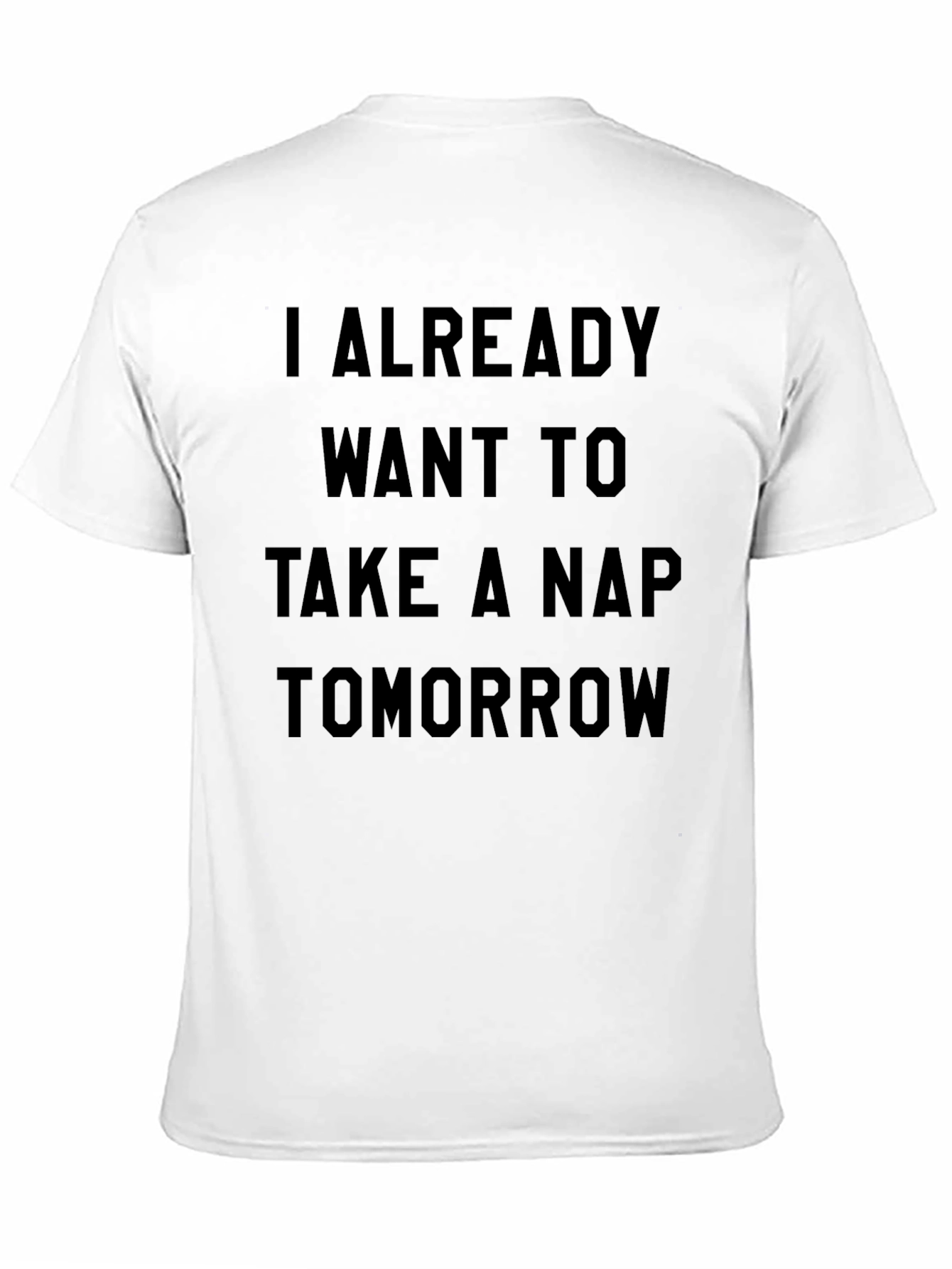 Funny Nap Tomorrow Mens Black T-Shirt