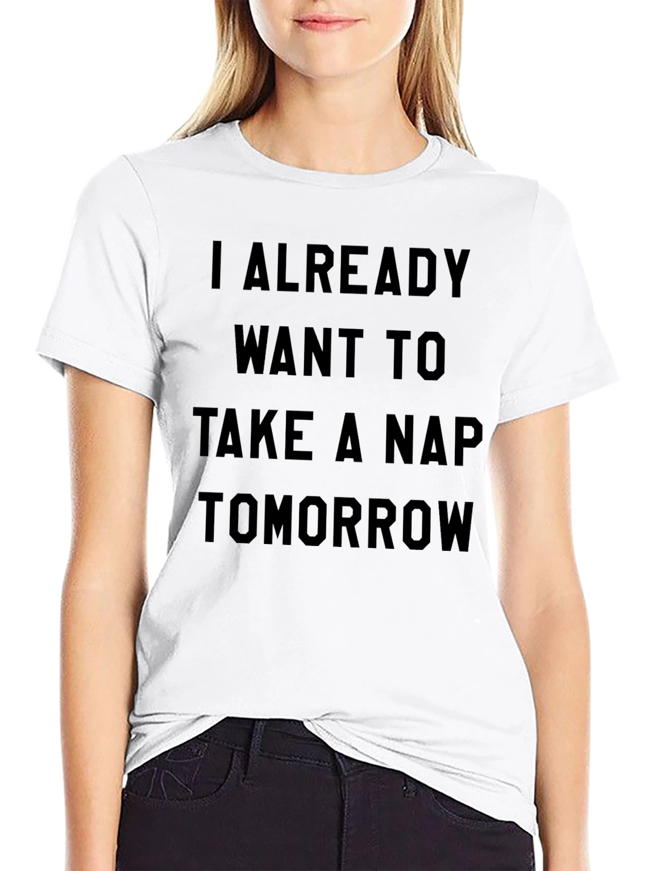 Funny Nap Tomorrow Mens Black T-Shirt