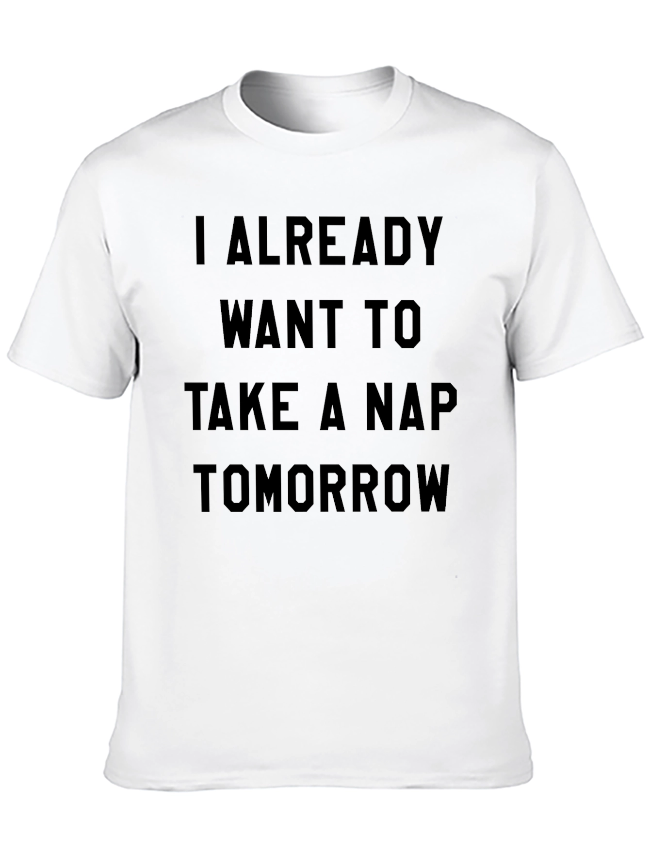 Funny Nap Tomorrow Mens Black T-Shirt