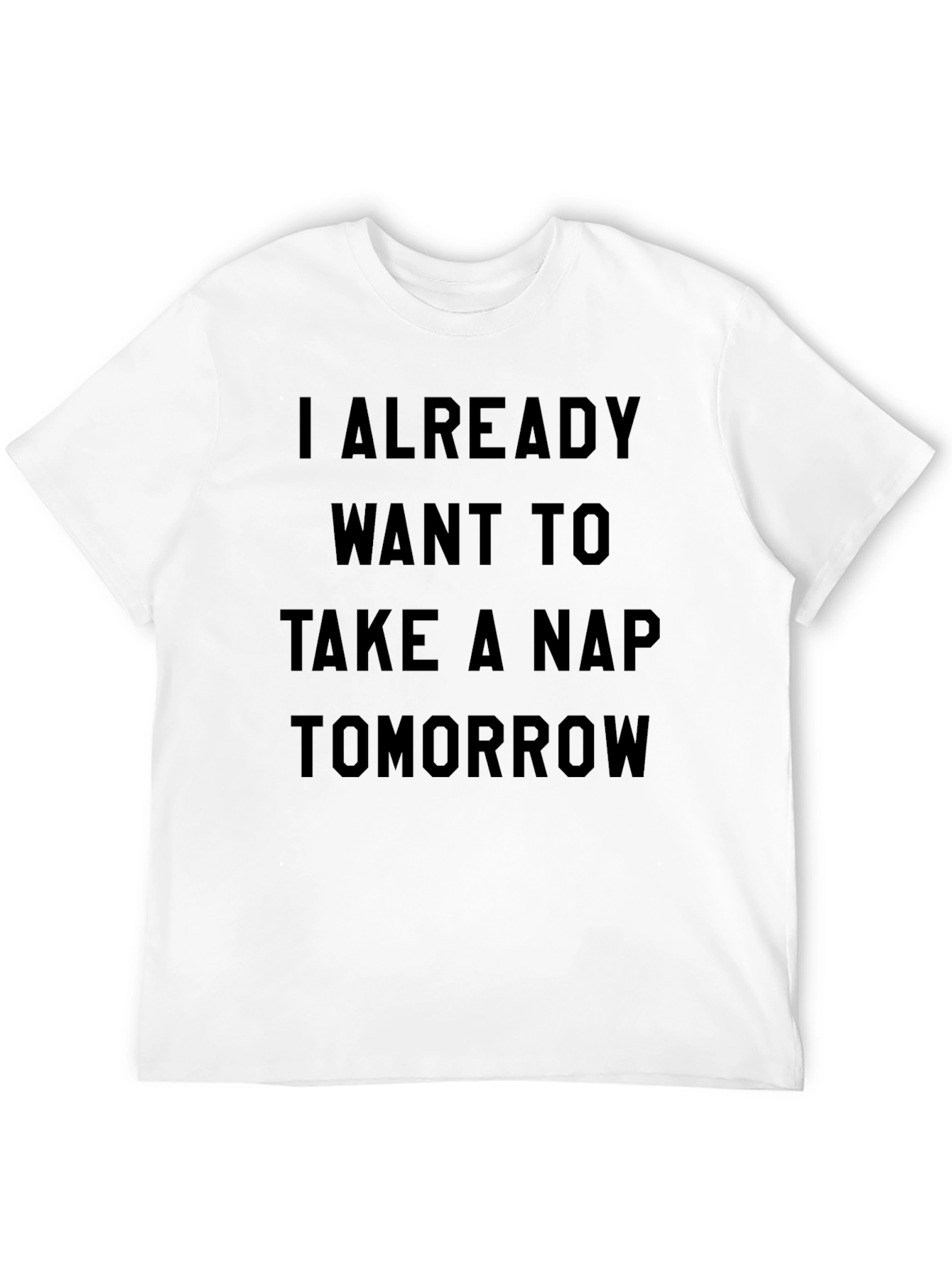 Funny Nap Tomorrow Mens Black T-Shirt