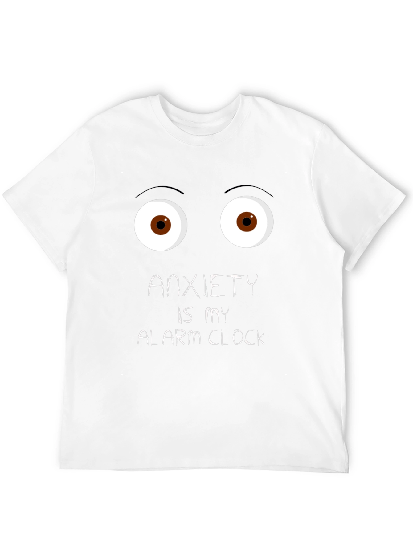 Anxiety Alarm Clock Black Graphic Tee