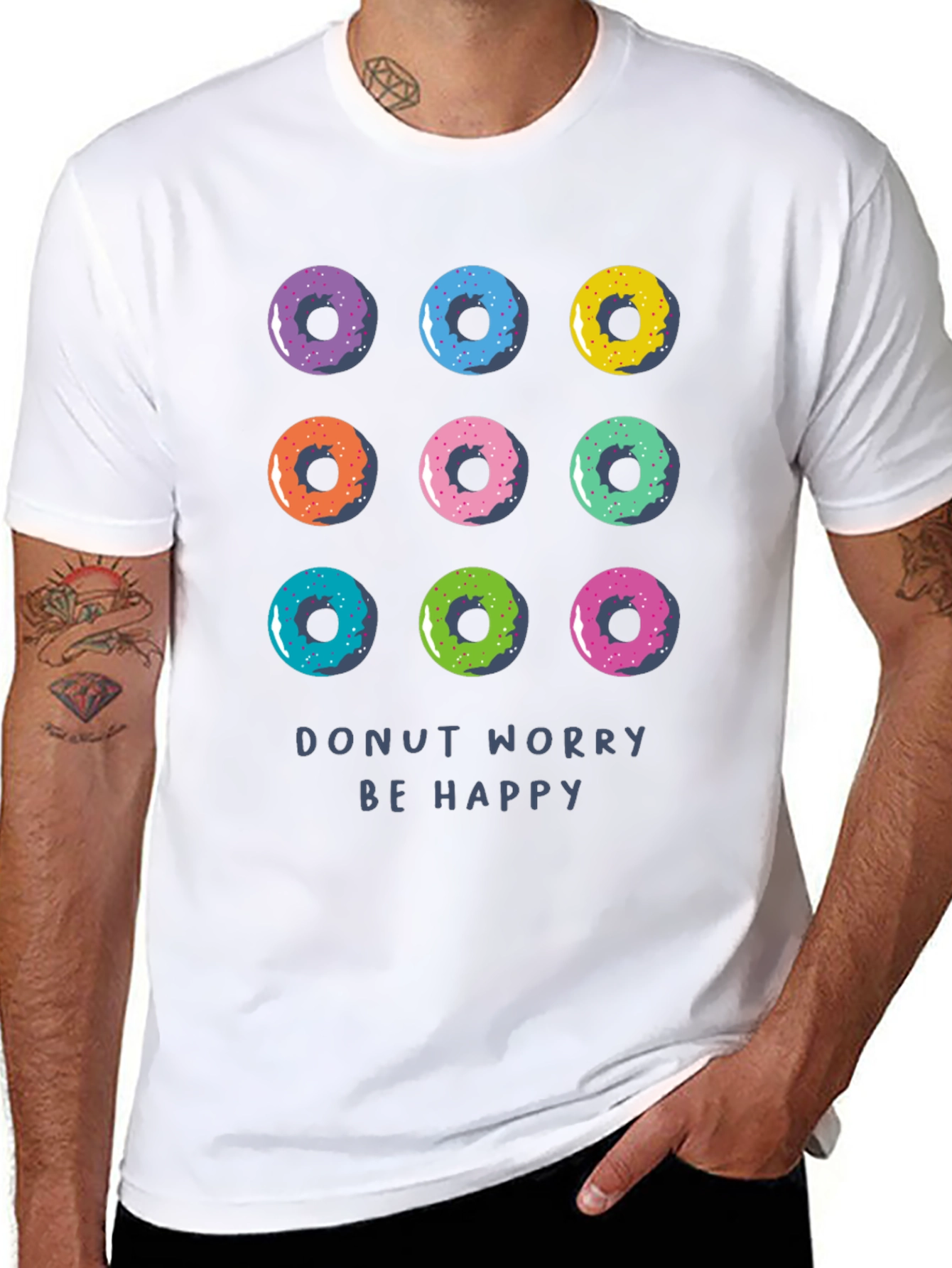 Donut Worry Be Happy Graphic Tee