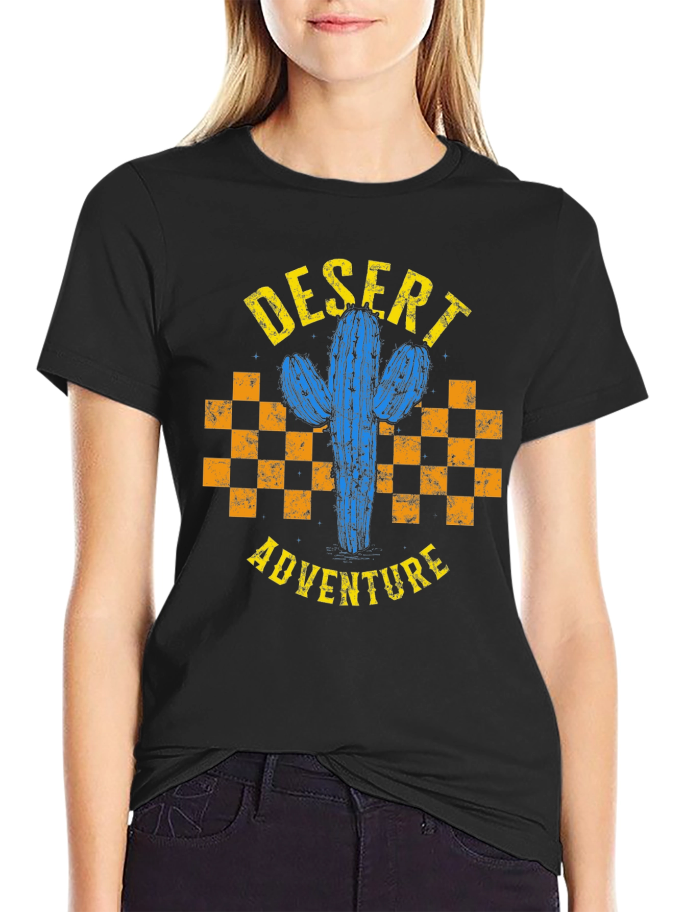 Desert Adventure Cactus Graphic T-Shirt