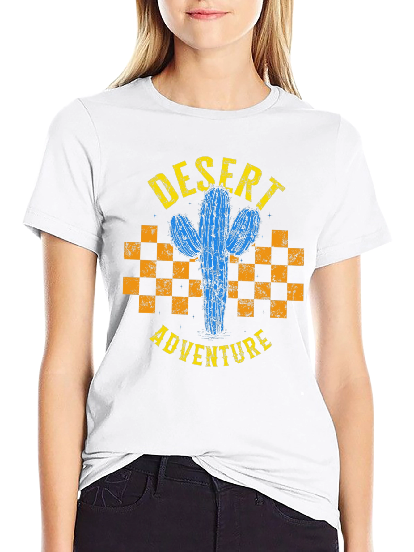 Desert Adventure Cactus Graphic T-Shirt