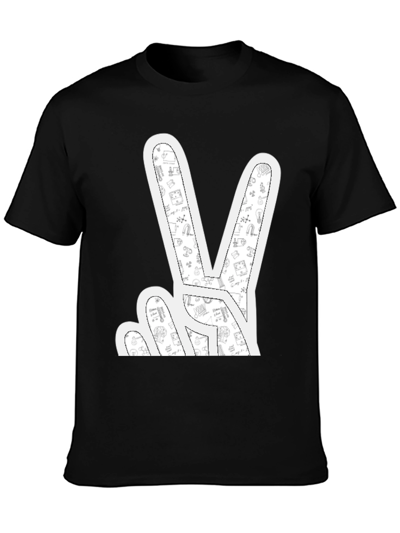 Peace Sign Black T-Shirt