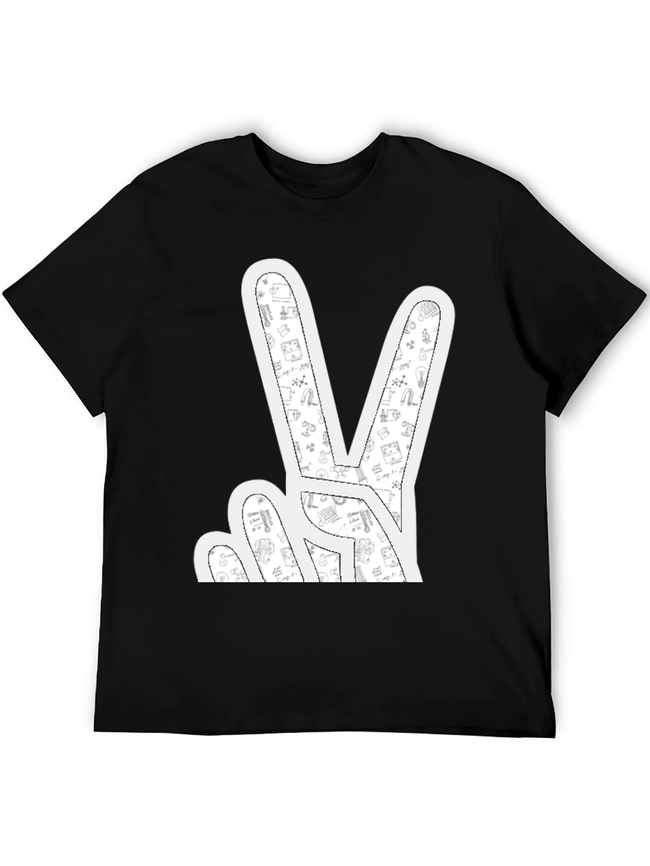 Peace Sign Black T-Shirt