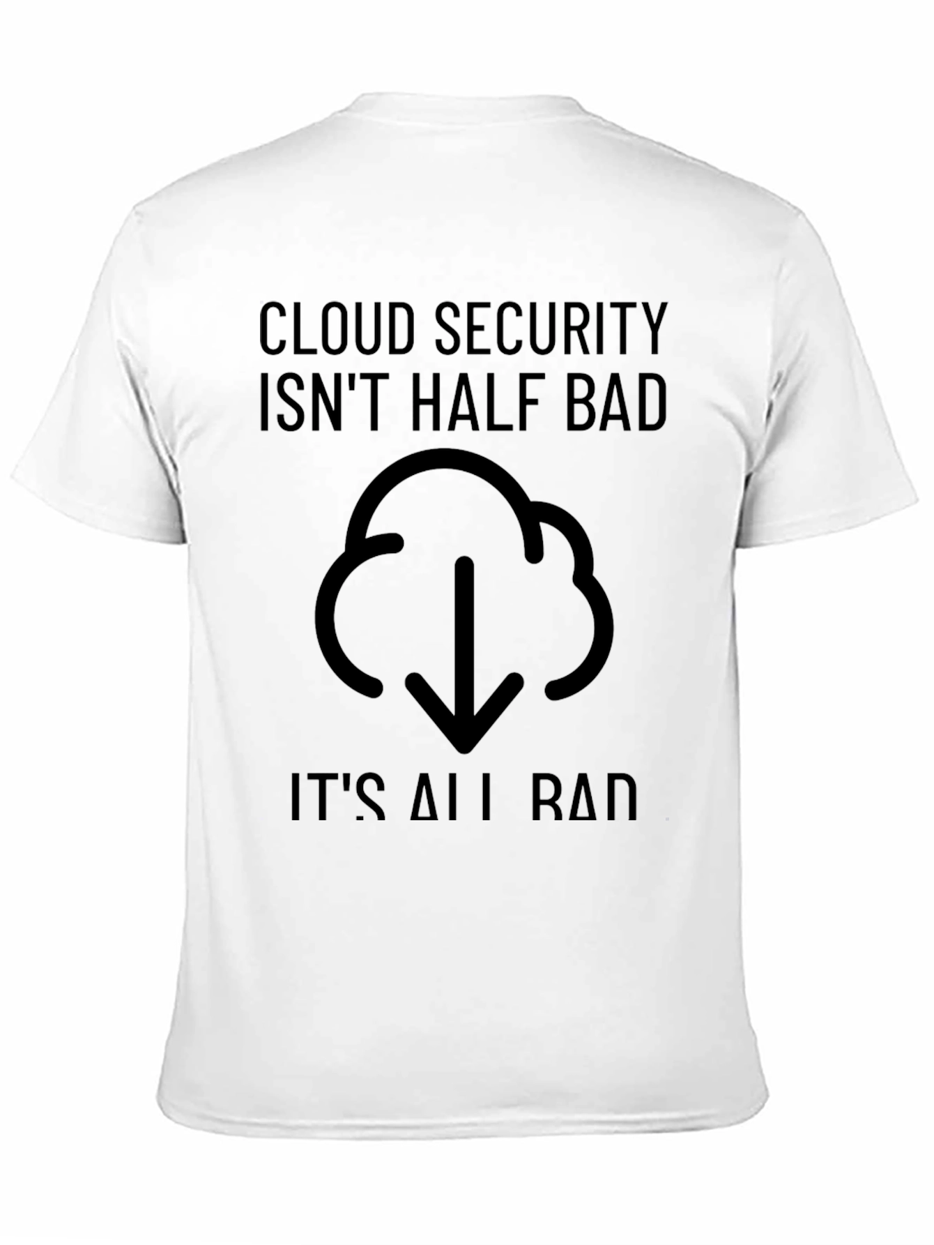 Cloud Security Funny Black T-Shirt