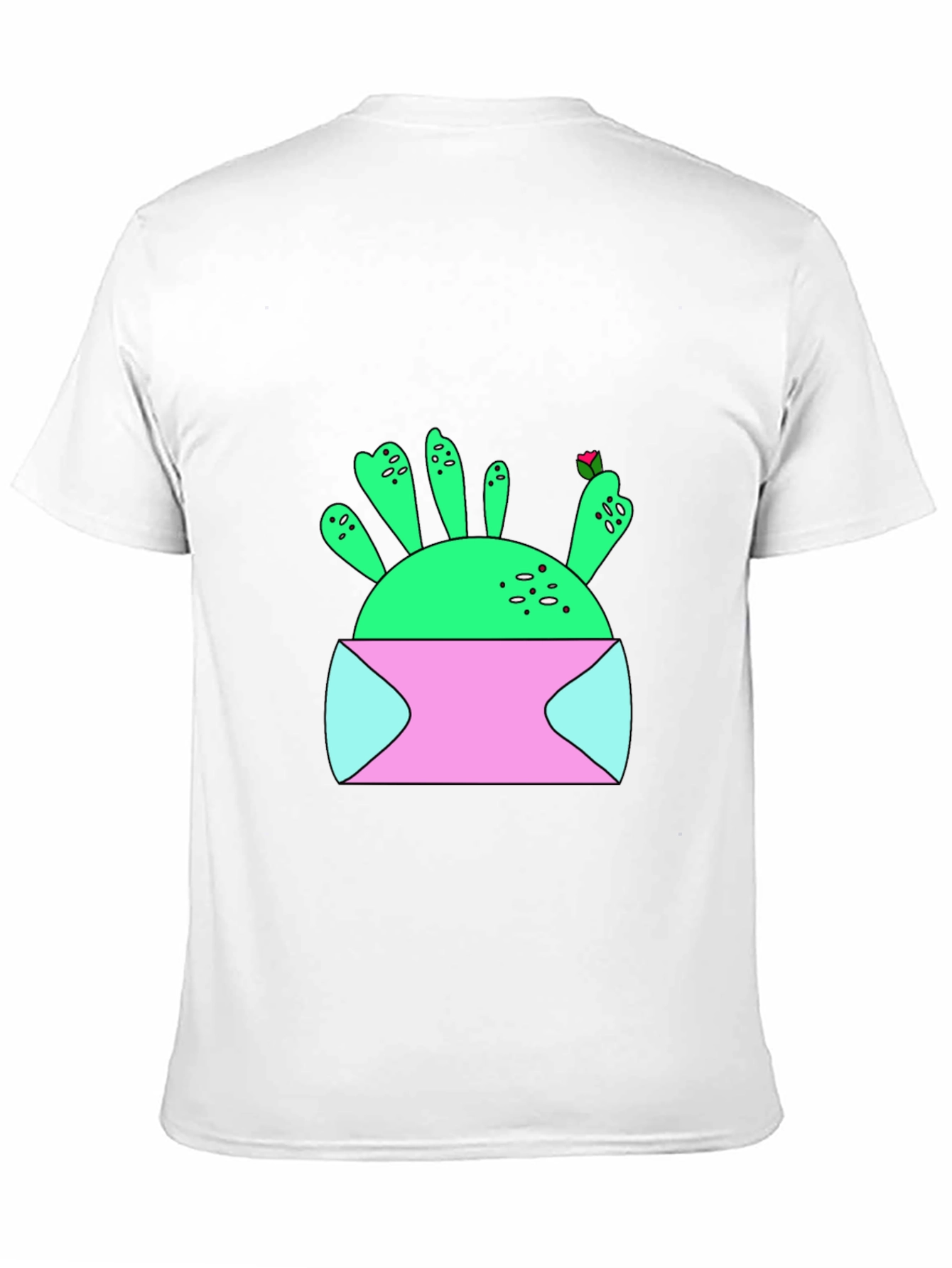 Cactus in Pot Graphic T-Shirt - Unique Design
