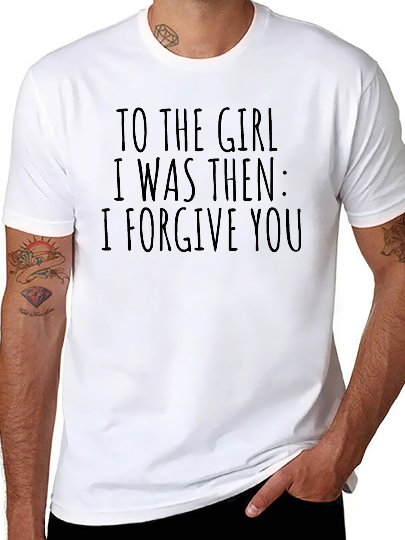 Forgive You Graphic Tee - Stylish Black T-Shirt