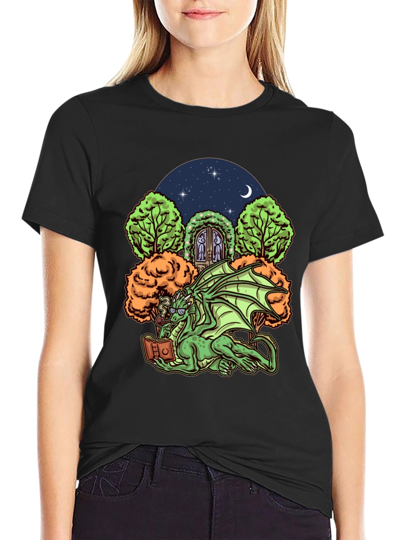 Dragon Reader Graphic T-Shirt