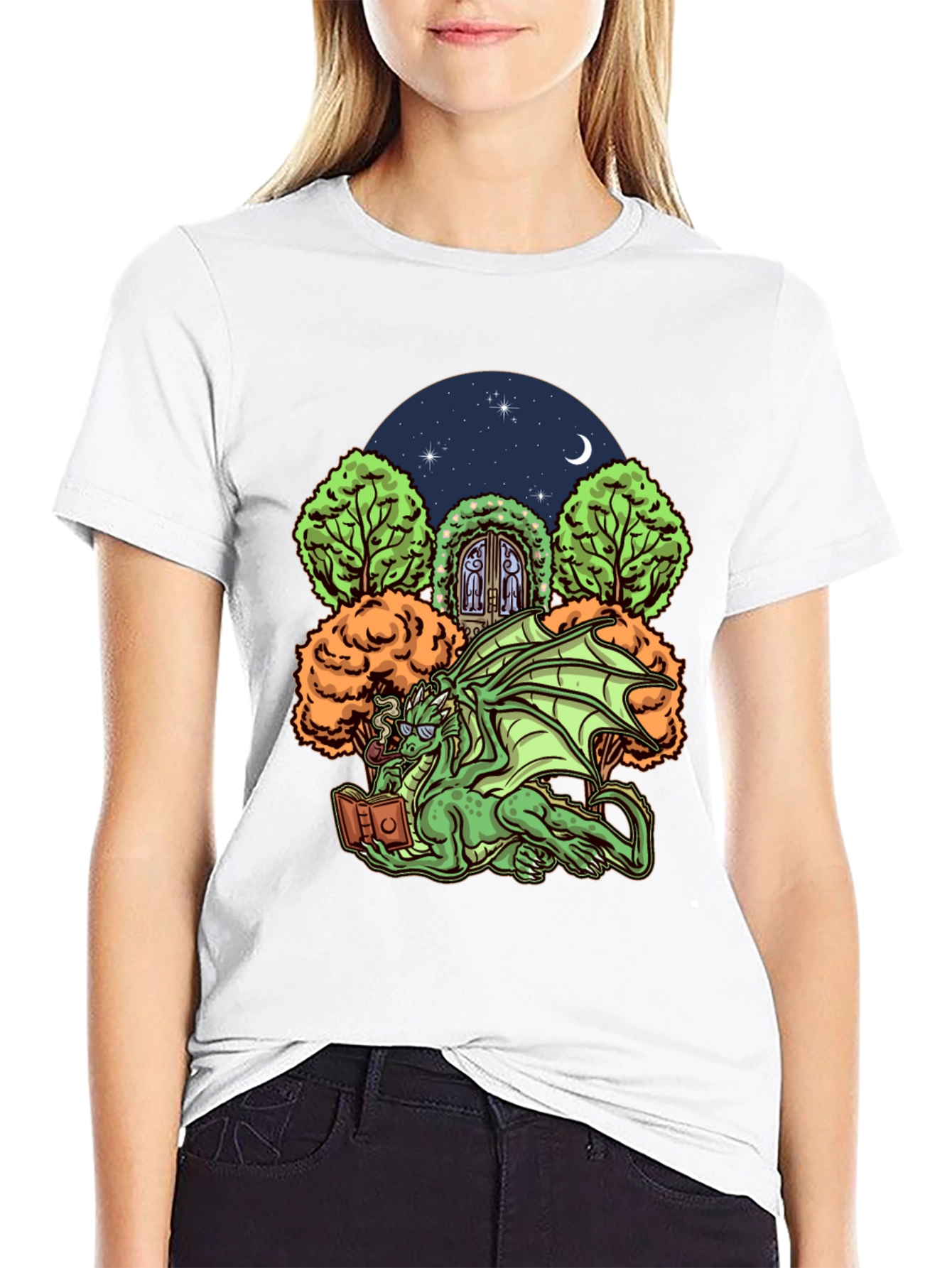 Dragon Reader Graphic T-Shirt