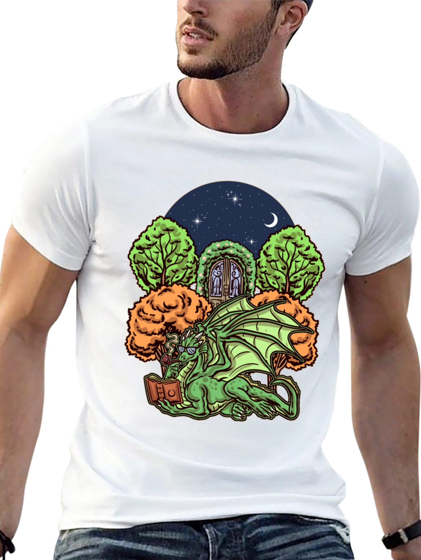 Dragon Reader Graphic T-Shirt