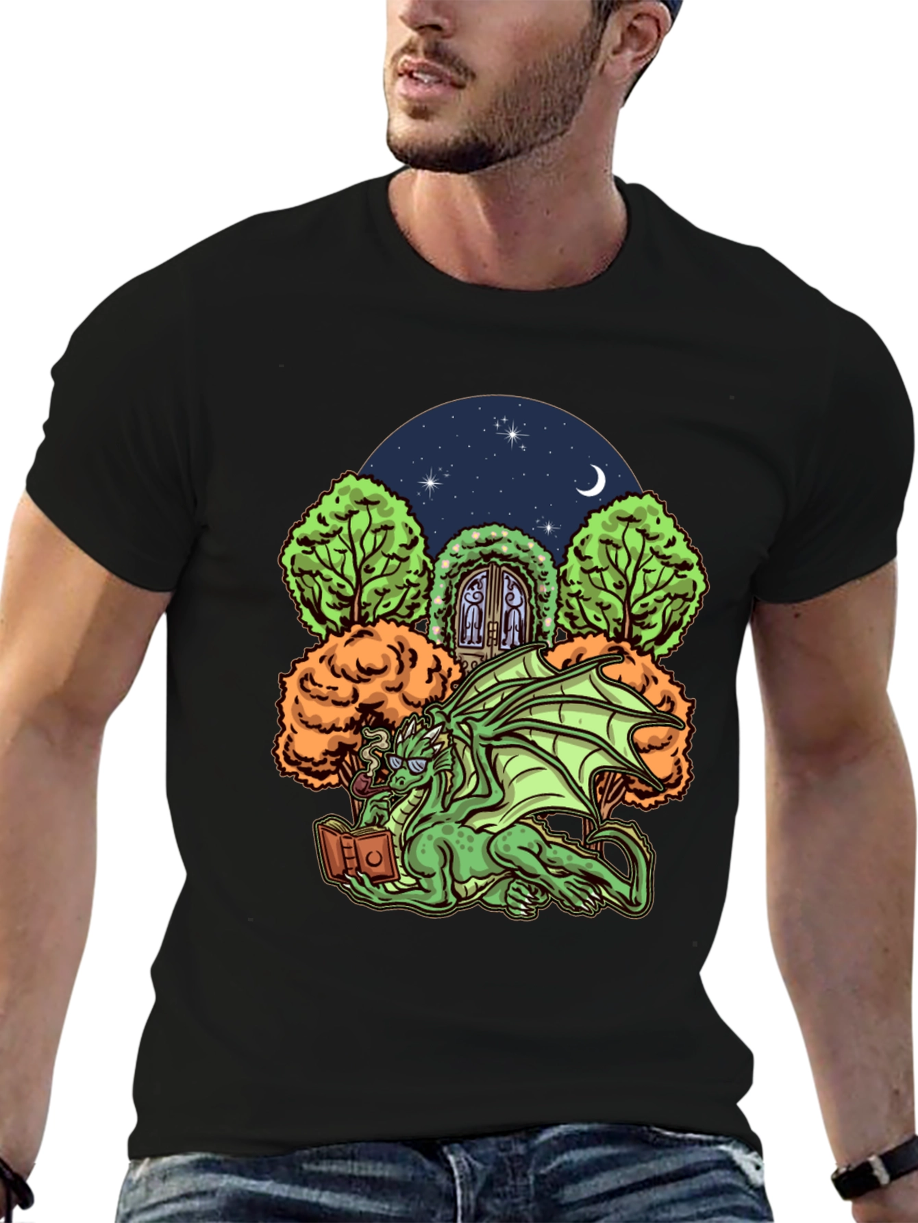 Dragon Reader Graphic T-Shirt