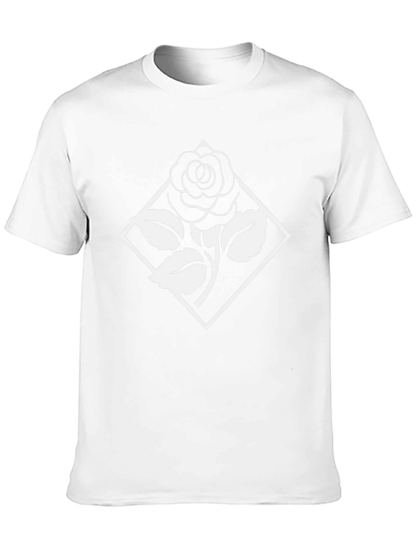 Rose Emblem Graphic T-Shirt - Classic Black Tee