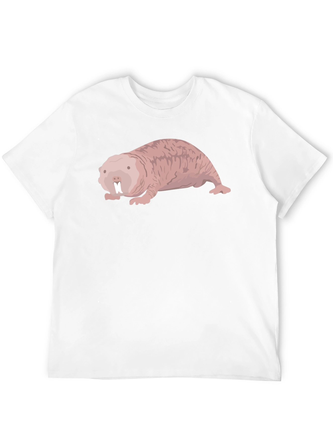 Naked Mole Rat Black T-Shirt - Unusual Rodent Tee