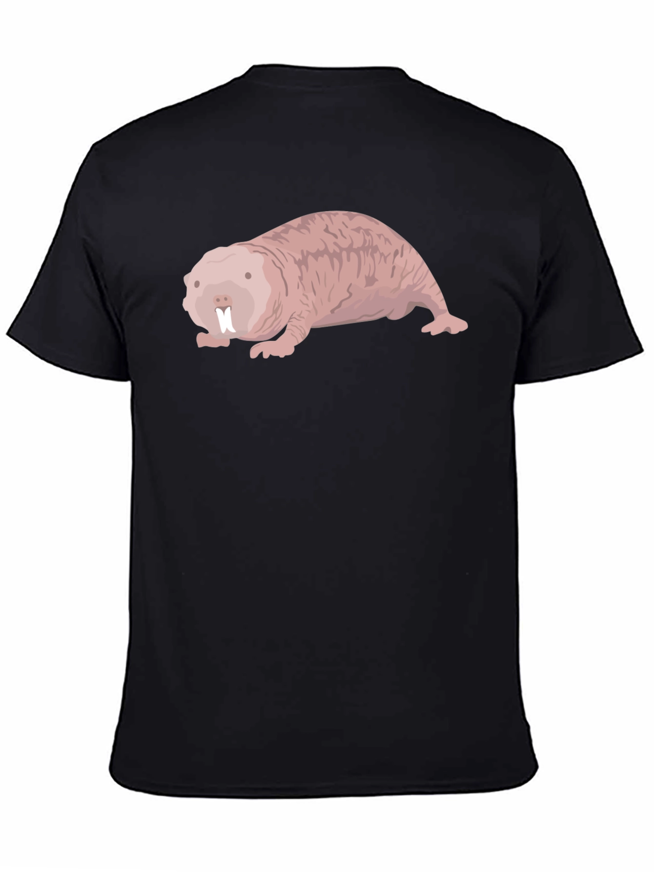 Naked Mole Rat Black T-Shirt - Unusual Rodent Tee