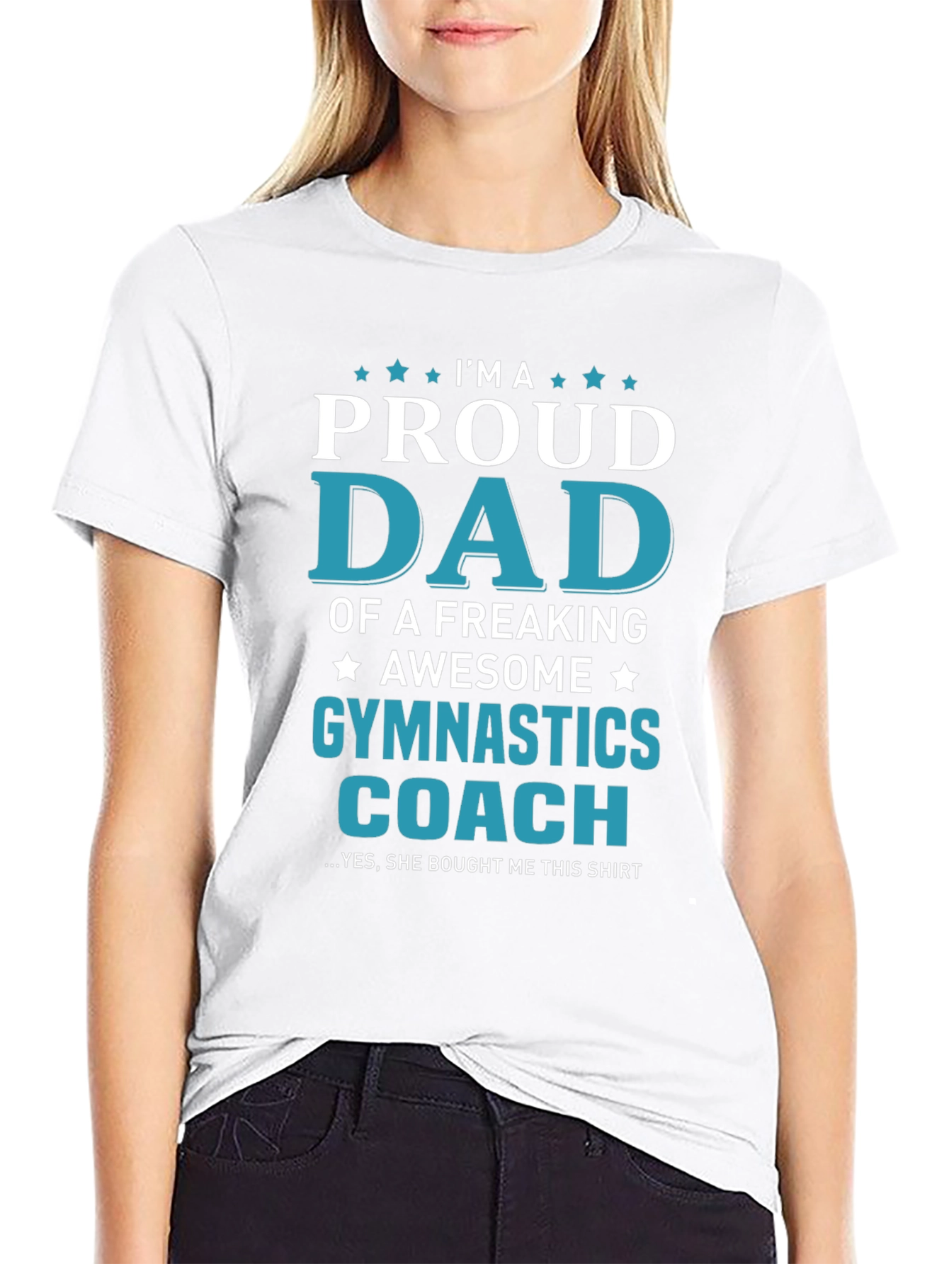 Proud Dad Gymnastics Coach T-Shirt