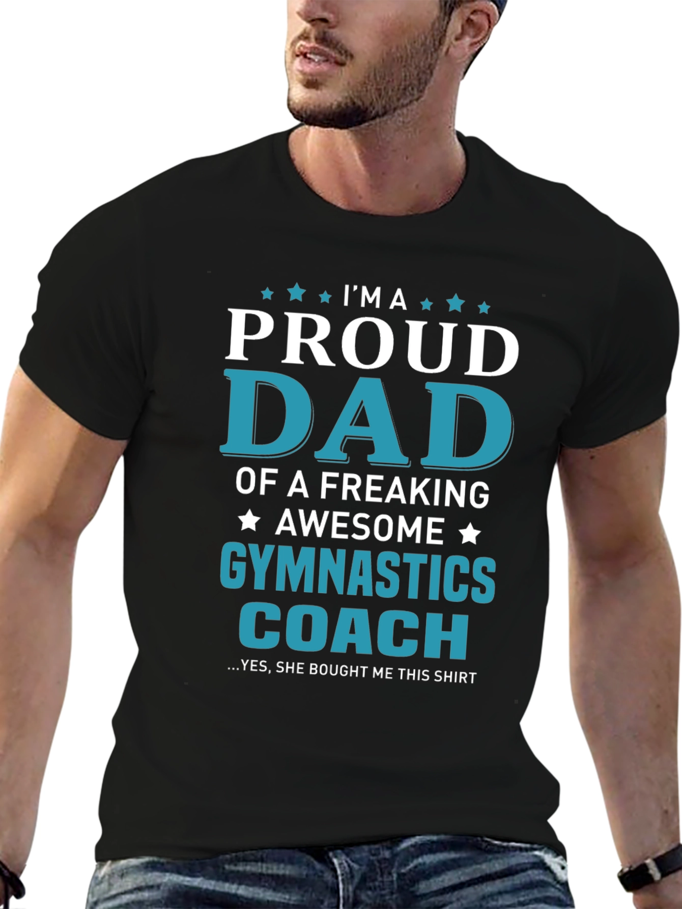 Proud Dad Gymnastics Coach T-Shirt