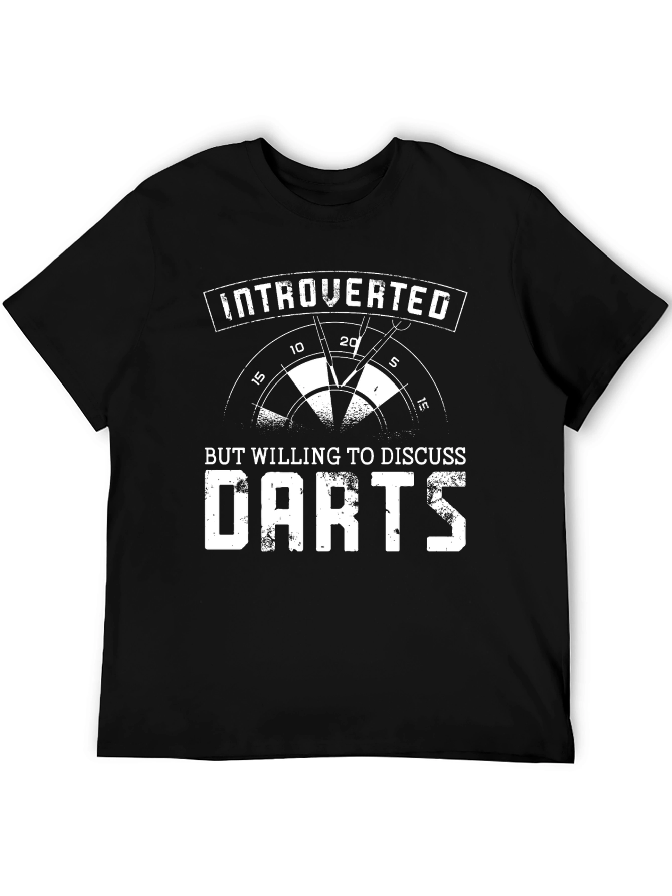 Introverted Darts T-Shirt Funny Dart Player Tee