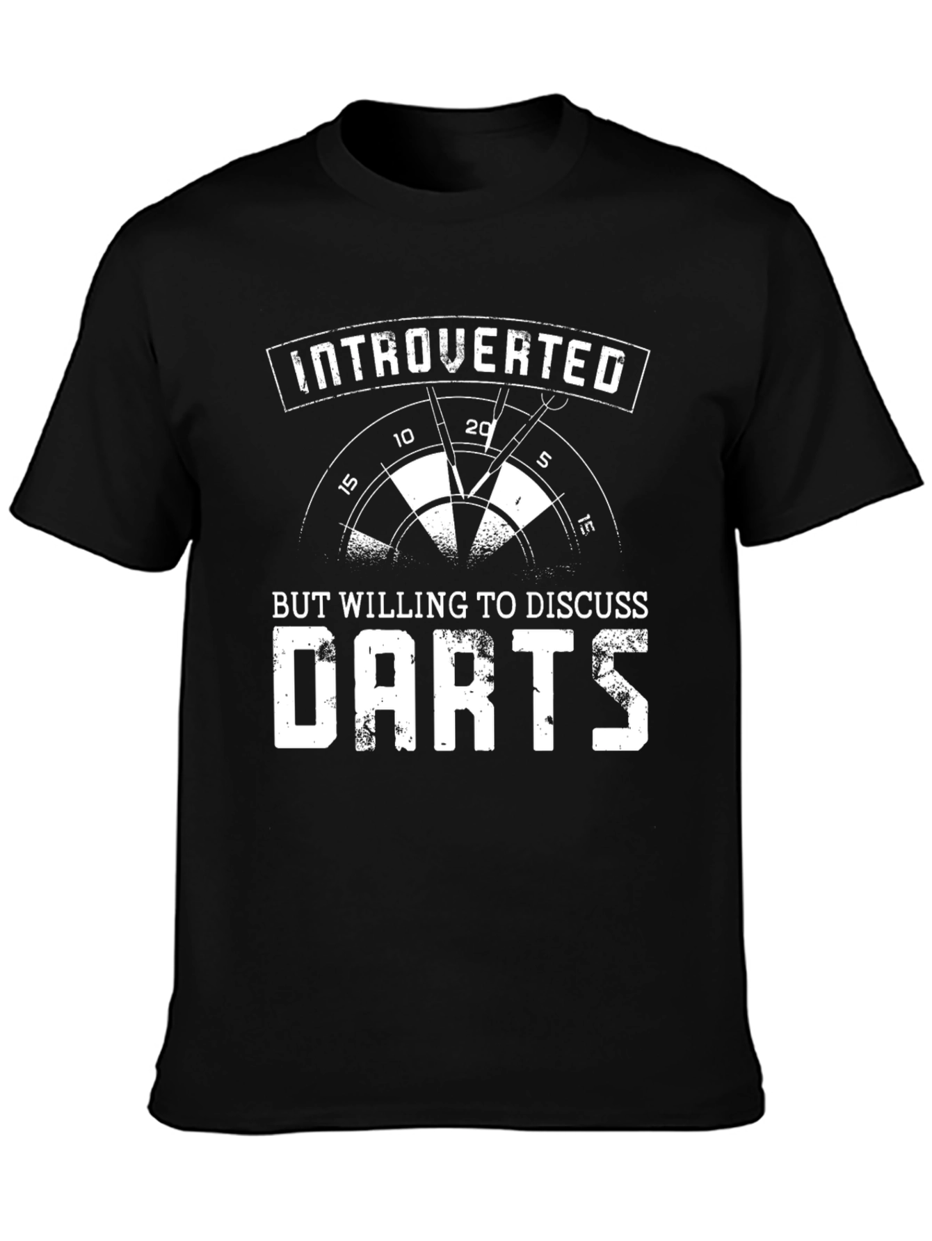 Introverted Darts T-Shirt Funny Dart Player Tee