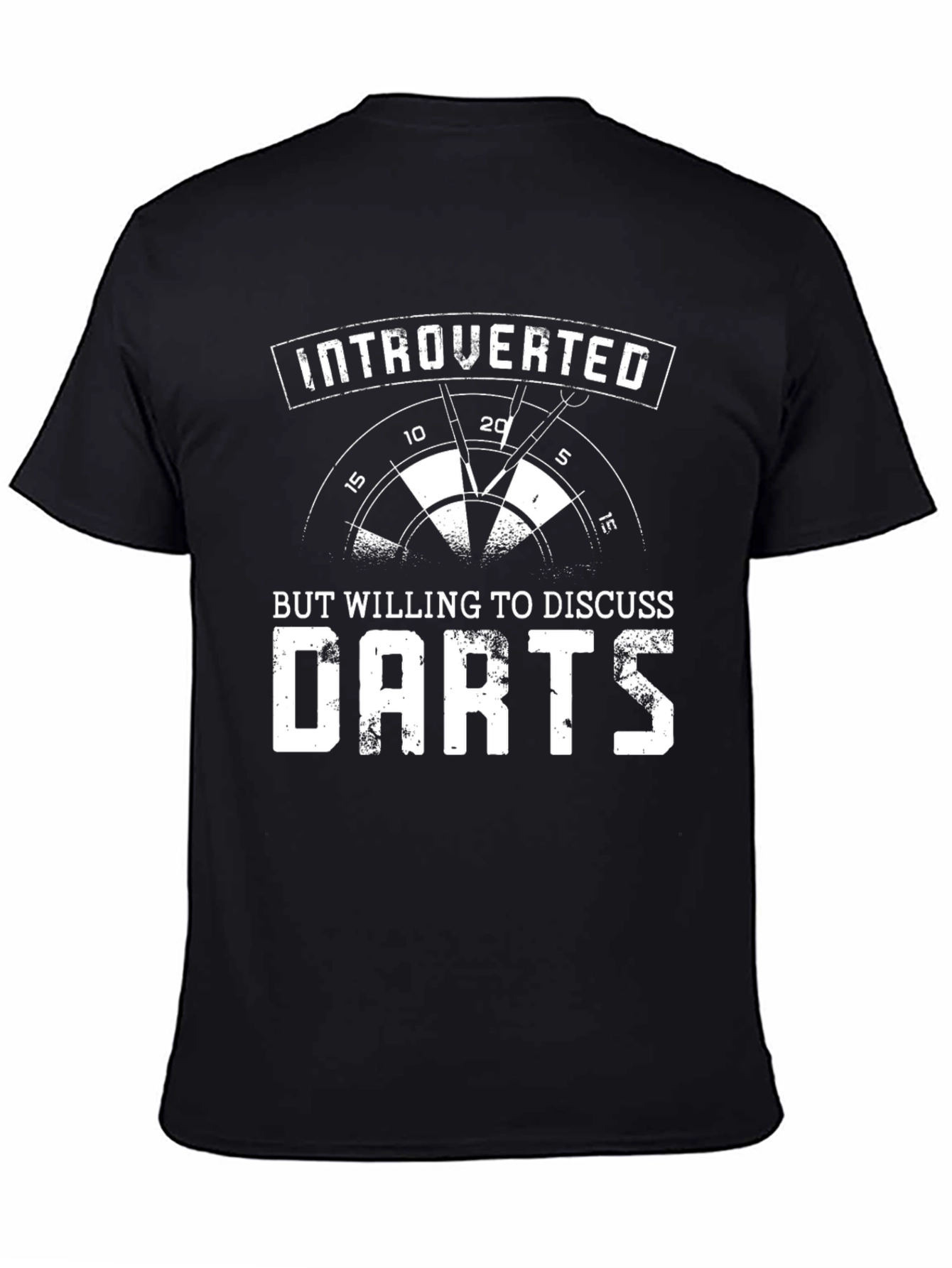 Introverted Darts T-Shirt Funny Dart Player Tee