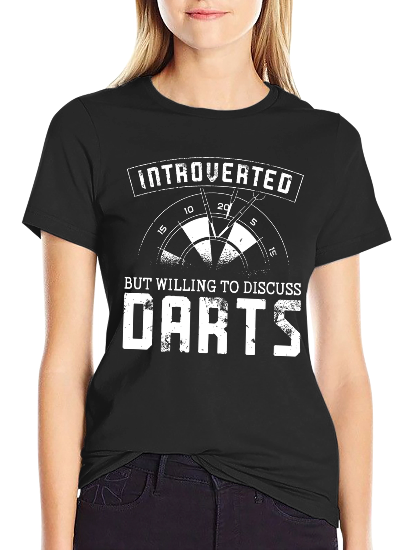 Introverted Darts T-Shirt Funny Dart Player Tee