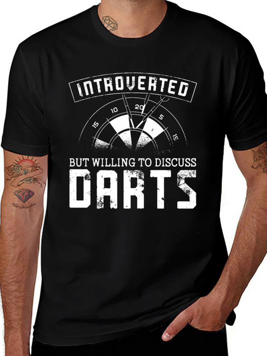 Introverted Darts T-Shirt Funny Dart Player Tee
