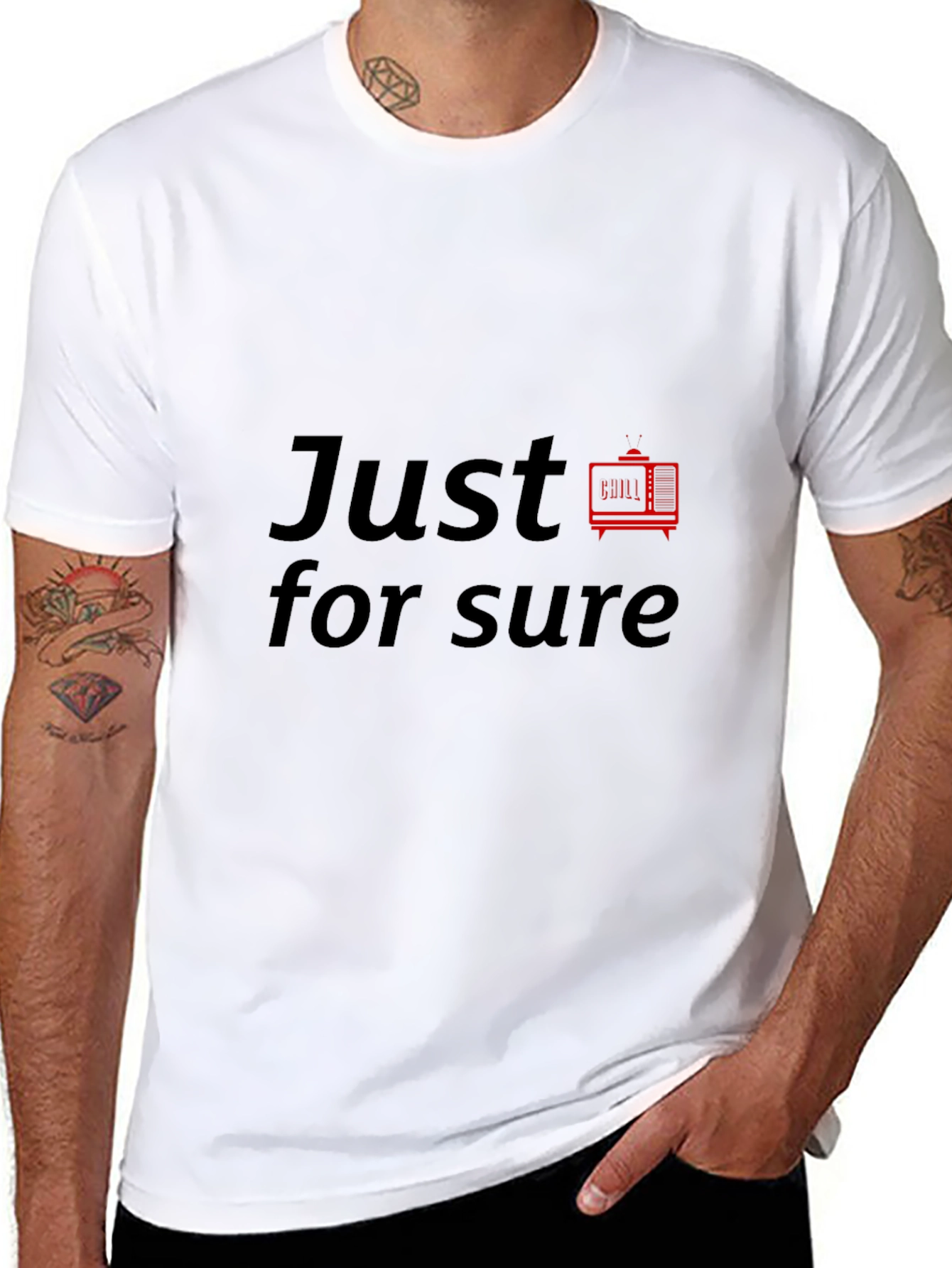 Just for Sure Retro TV Graphic Tee