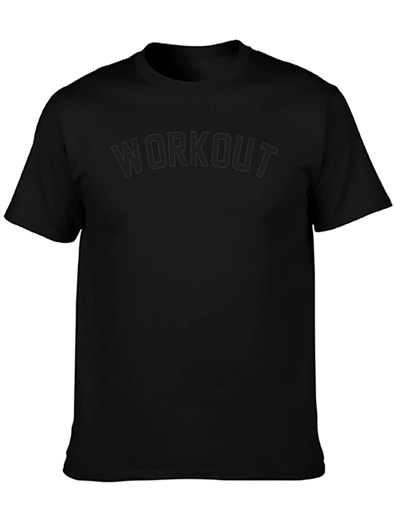 Workout Graphic Black T-Shirt