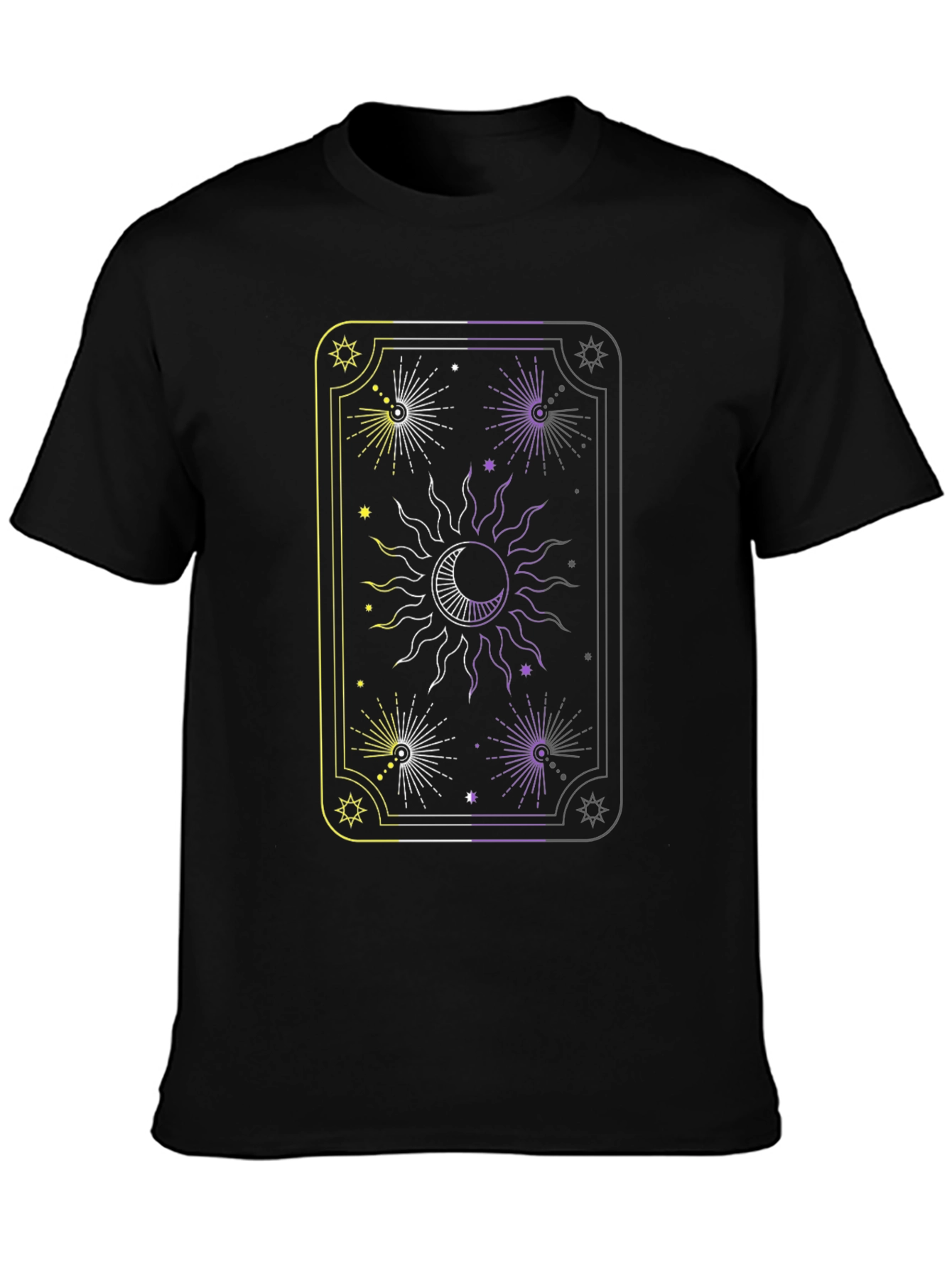 Celestial Sun and Moon Tarot Card Graphic Tee