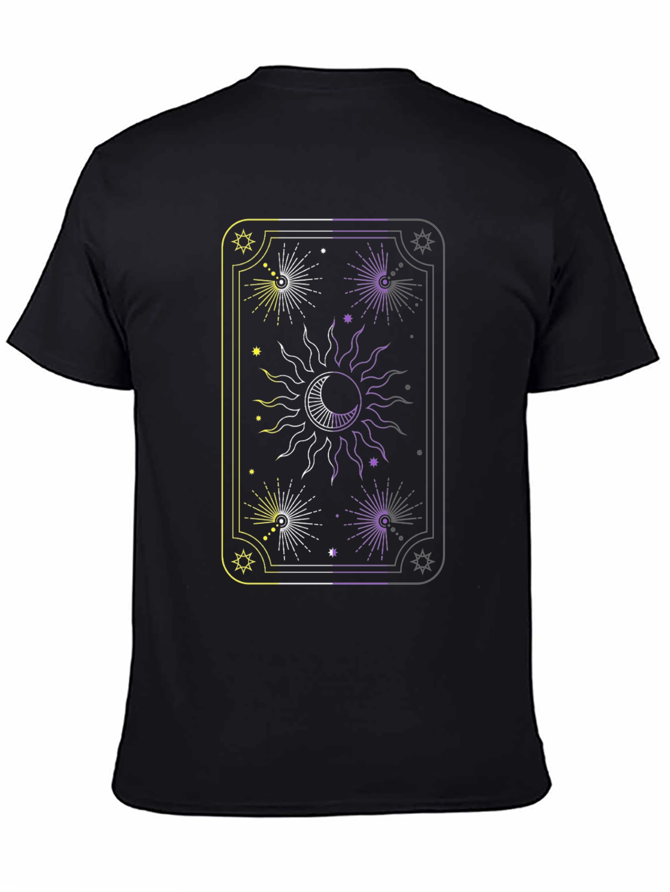 Celestial Sun and Moon Tarot Card Graphic Tee