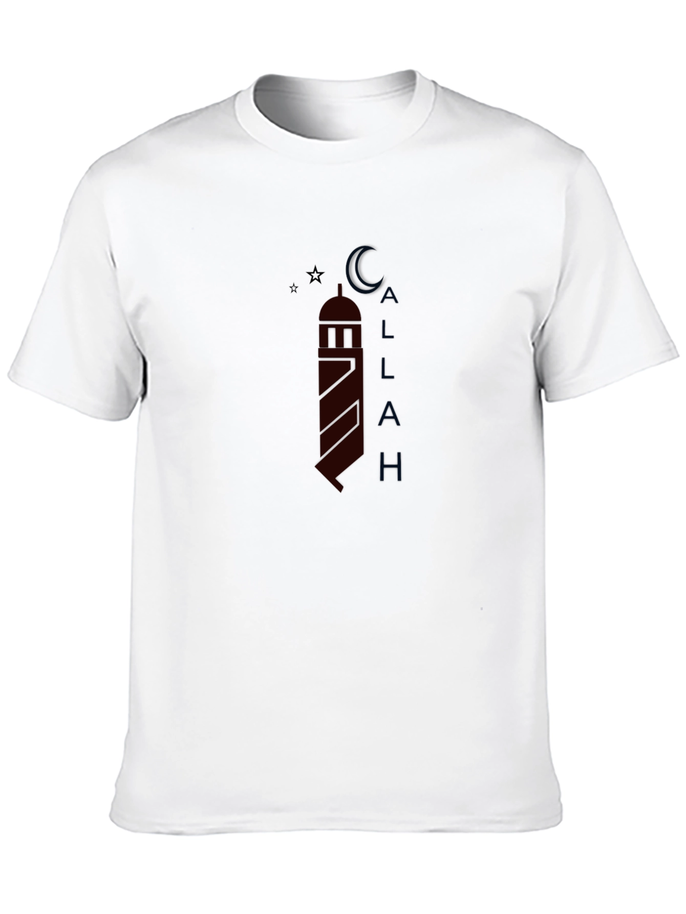 Black Islamic Design T-Shirt - Mens Fashion