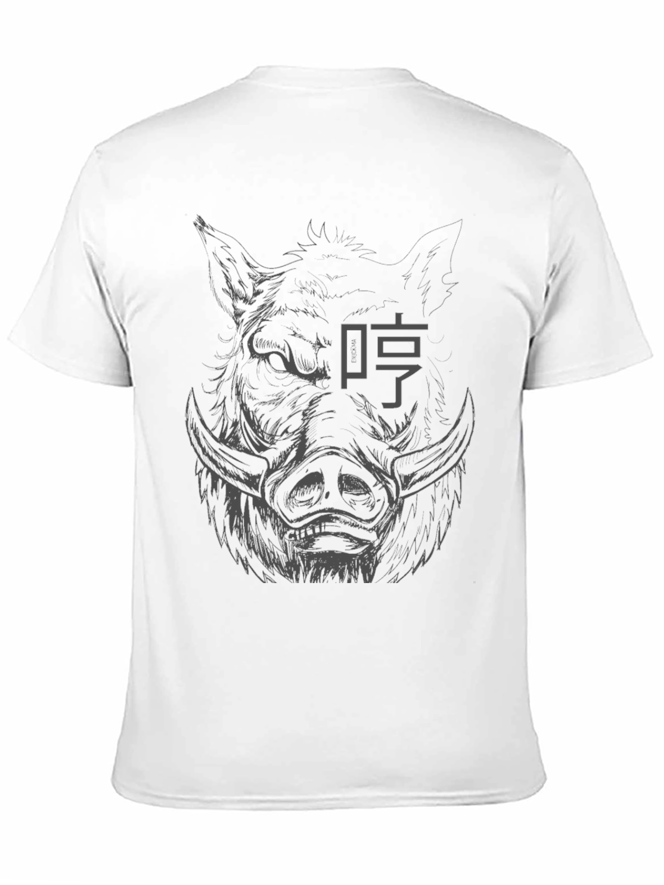 Boar Graphic Tee - Stylish Mens Black T-Shirt