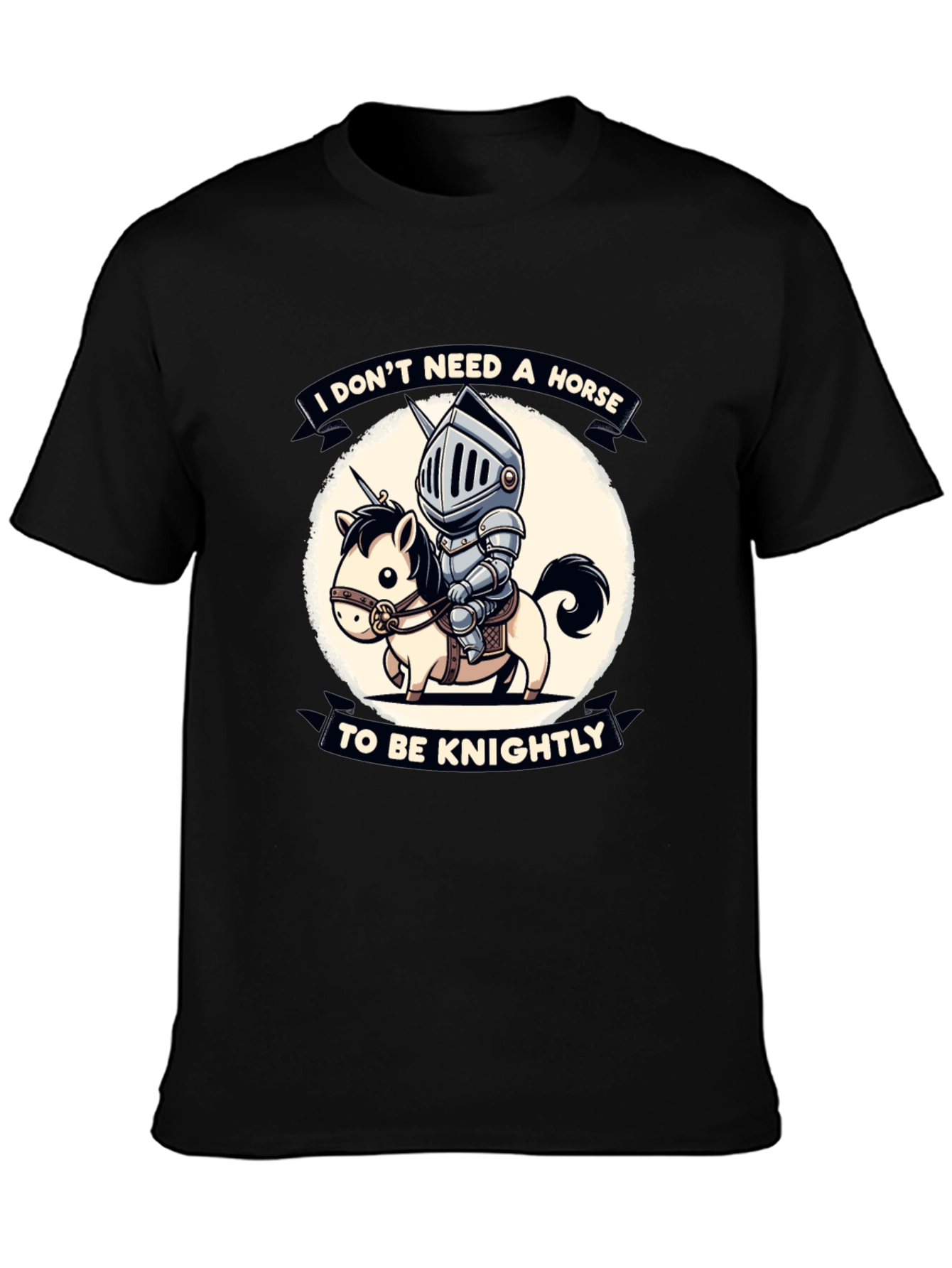 Funny Knight & Unicorn Graphic Tee