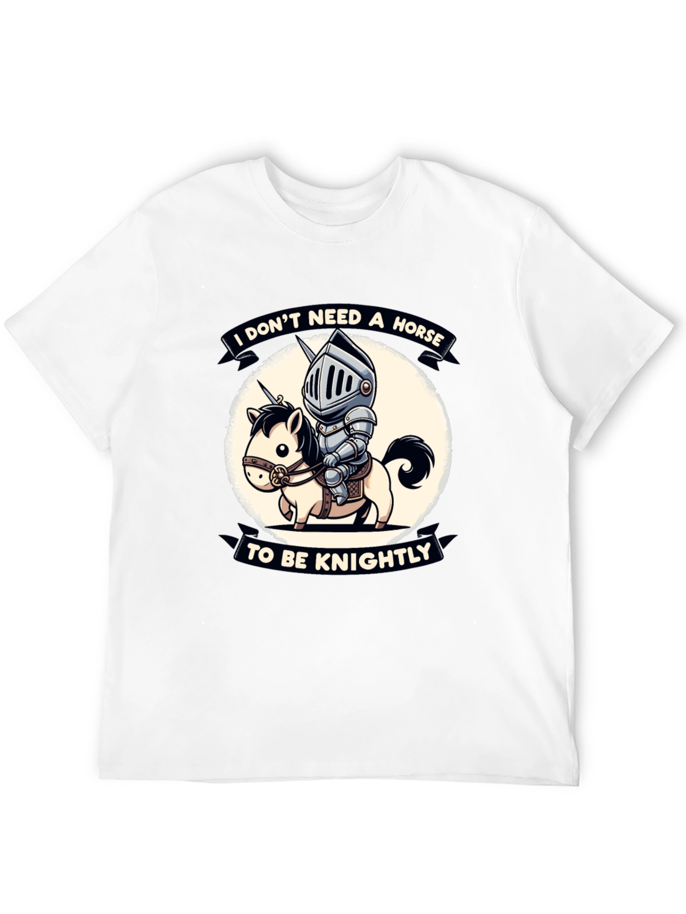 Funny Knight & Unicorn Graphic Tee