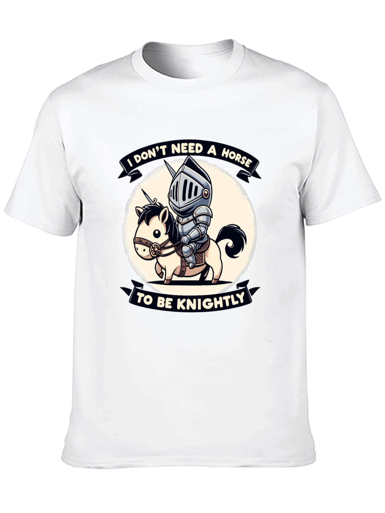 Funny Knight & Unicorn Graphic Tee