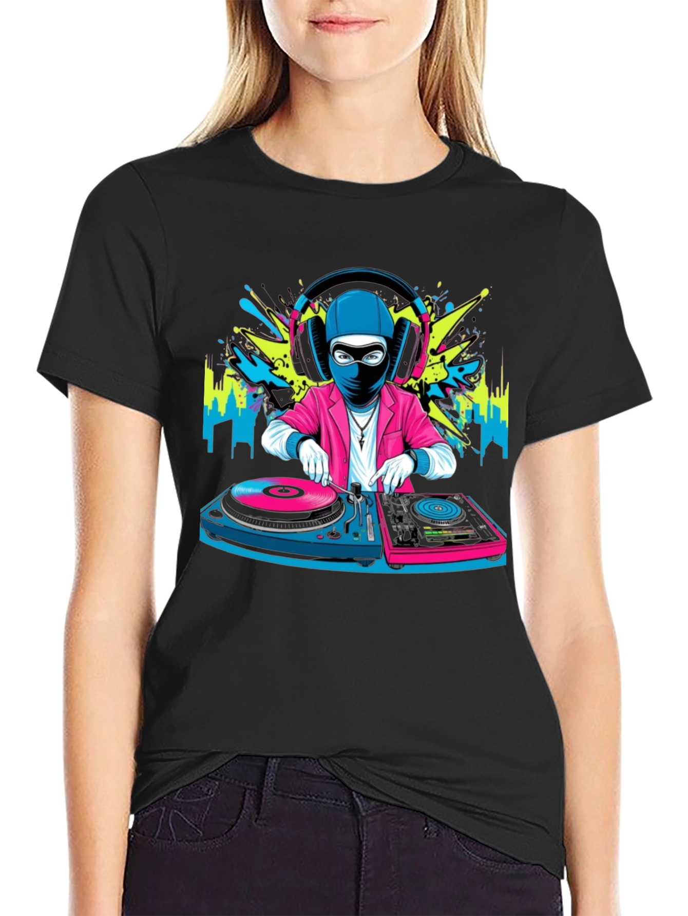 DJ Ninja Graphic Tee - Cool Musician T-Shirt