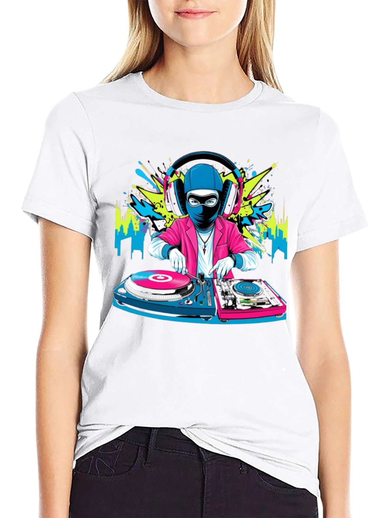 DJ Ninja Graphic Tee - Cool Musician T-Shirt